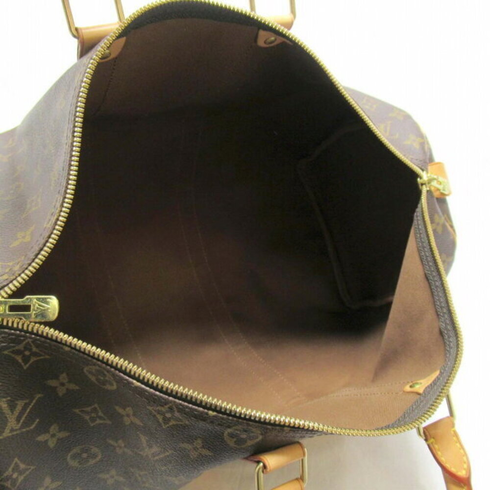 Louis Vuitton Keepall Handbag Boston Bag Brown Monogram - Picture 5 of 10